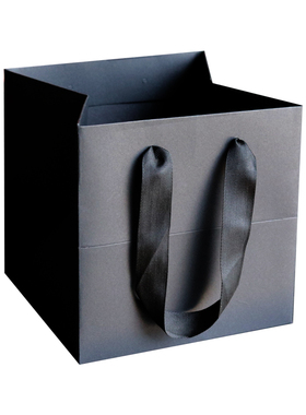 黑色纸袋子加厚方形礼品袋子包装手提红色纸袋子定制印刷logo烘