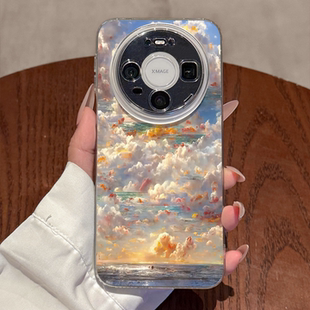 全包防摔ins 创意女款 适用华为mate80手机壳新款 高级感mate80promax海上生花mate70透明air硅胶mate60pro小众