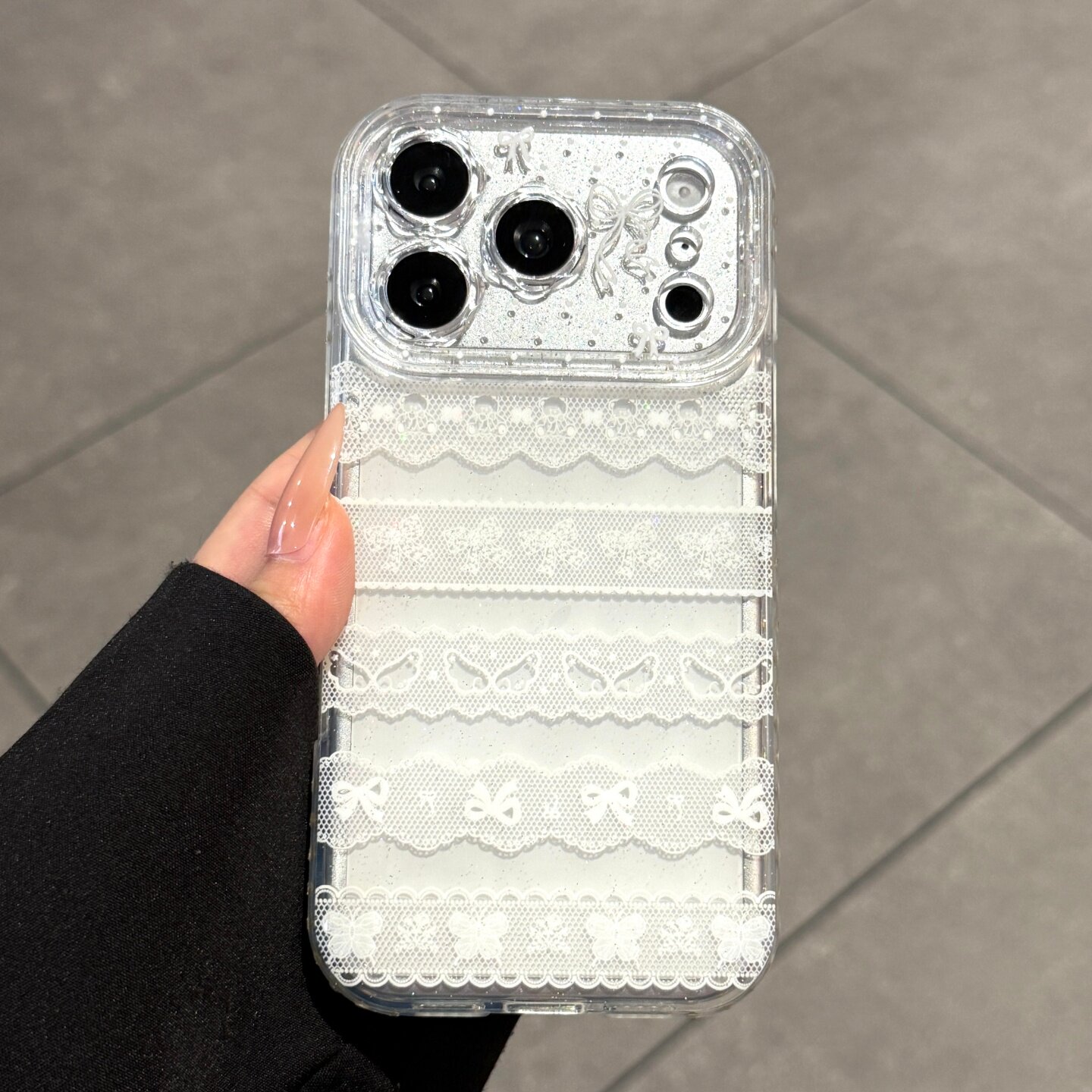 适用苹果17promax手机壳新款高级感iPhone17花边蕾丝