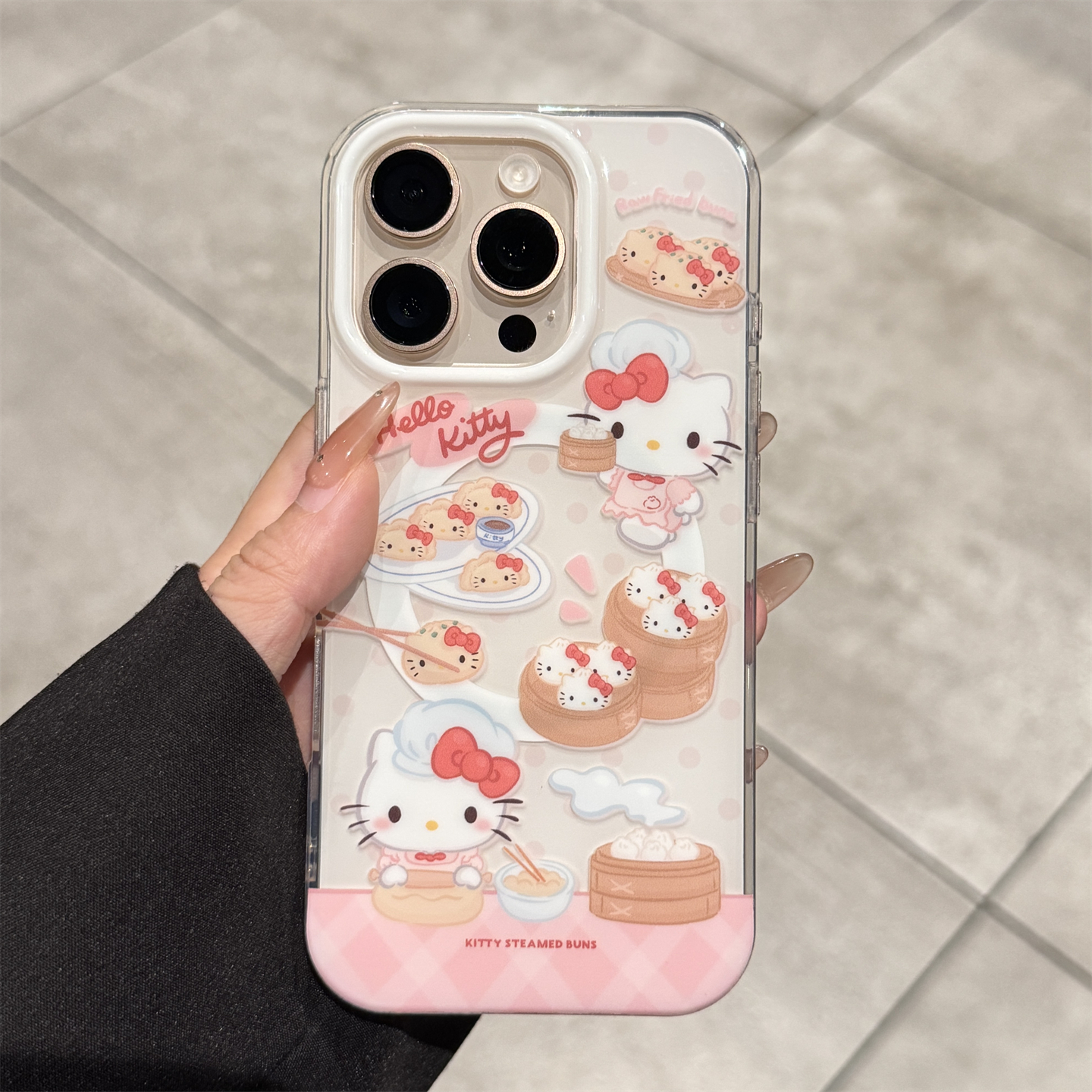 适用苹果16promax手机壳厨师kt猫iPhone16新款16pro可爱15磁吸女款14pro镜头全包防摔15pro卡通好看高级感pm