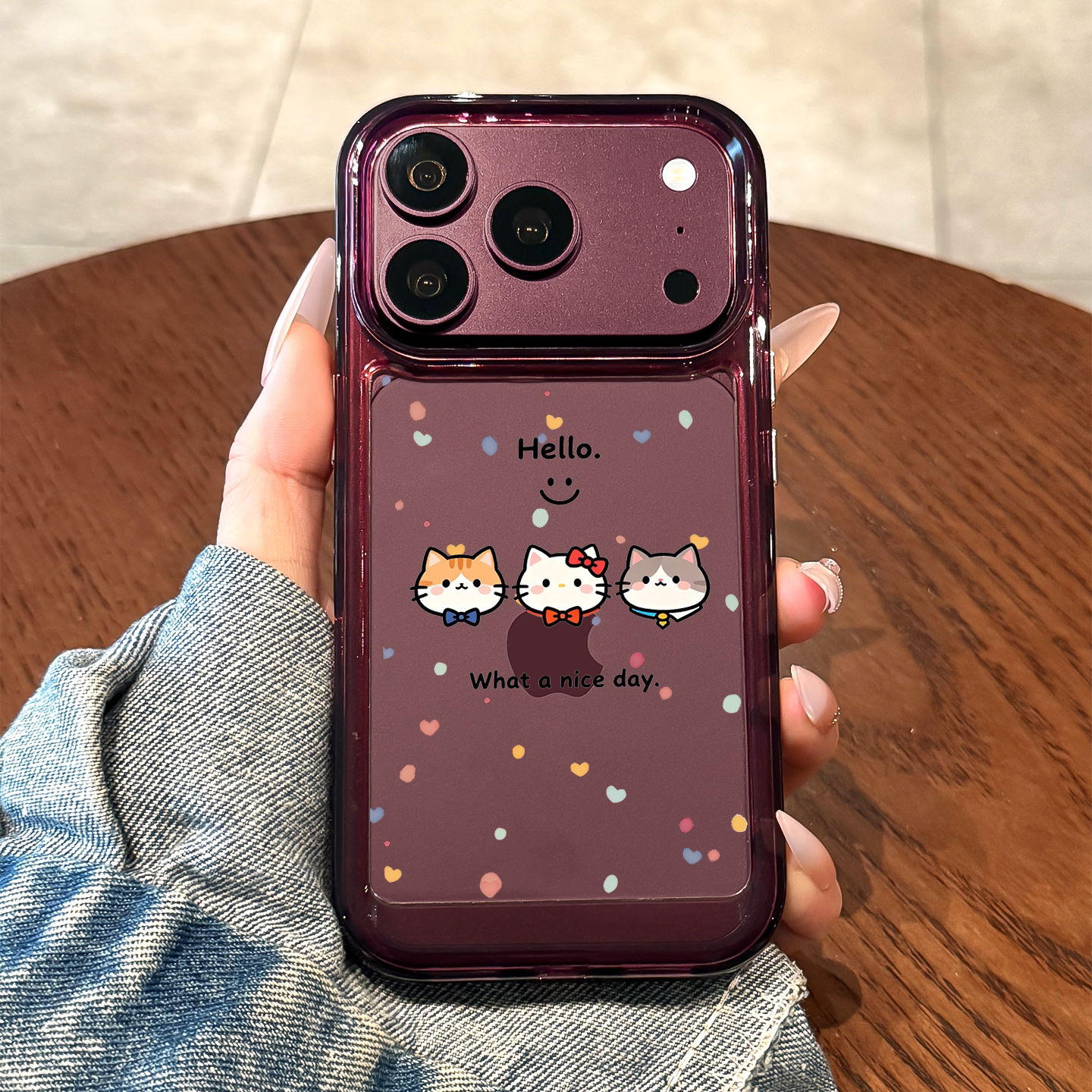 适用苹果18promax手机壳新款iPhone18卡通三只小猫18pro硅胶17pro全包防摔16高级感15透明14小众13女pm保护套