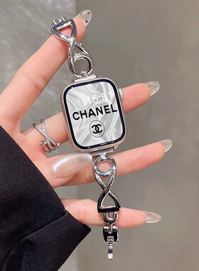 适用于苹果iwatch9手表表带s10镂空小鱼夏天新款applewatch8765代se手表带s8女款41mm40金属45小众高级小香风