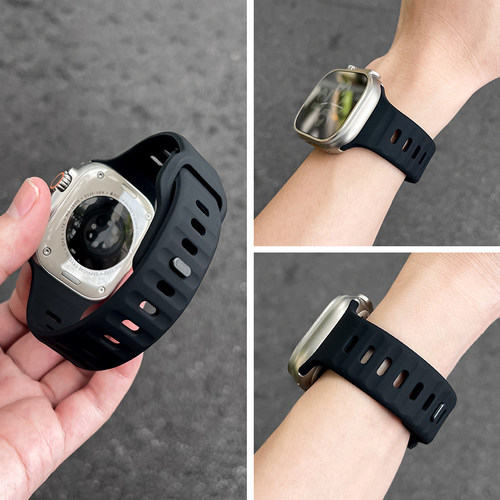 iWatchUltra按扣式运动硅胶表带