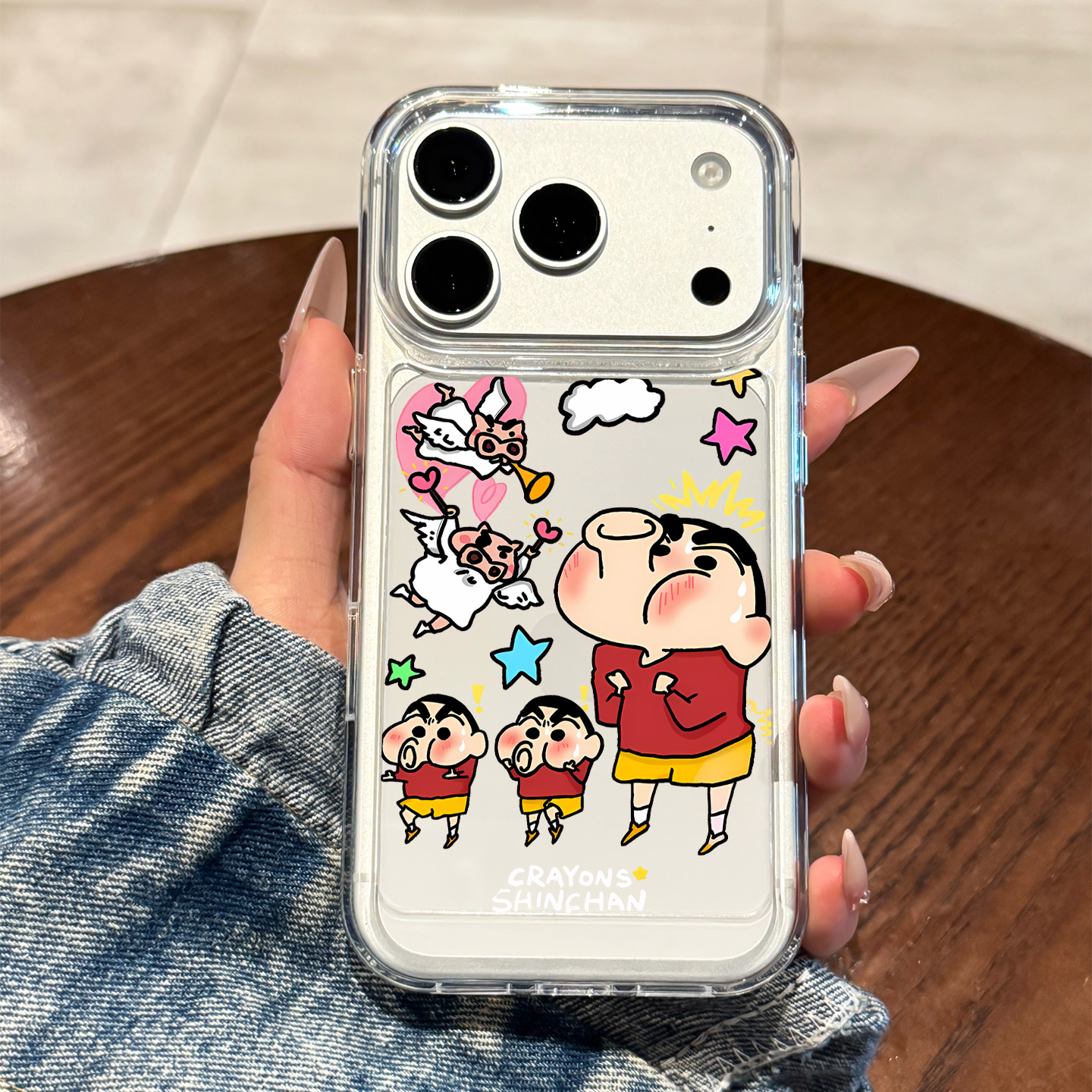 适用于苹果手机壳星星蜡笔小新