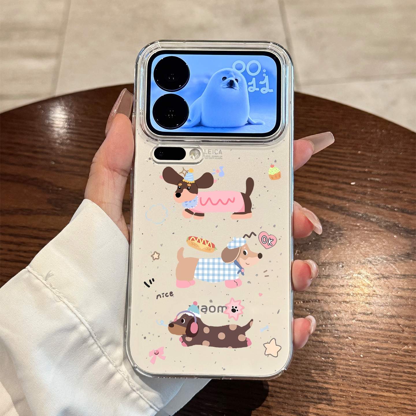 适用于小米17系列手机壳腊肠小狗