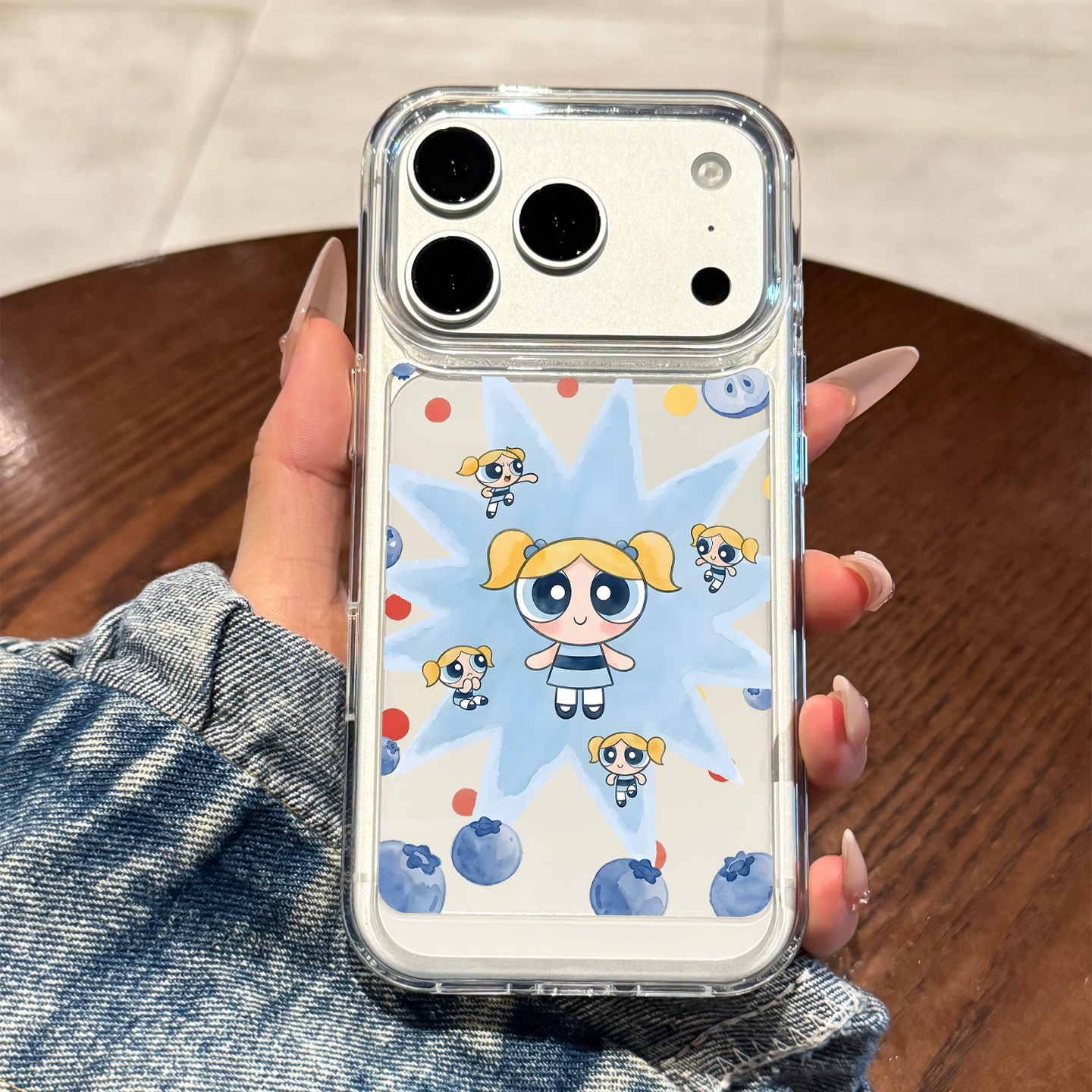 适用于苹果17promax手机壳新款iPhone17蓝莓小女警16pro全包15防摔14透明13保护壳plus的女款pm高级感air硅胶