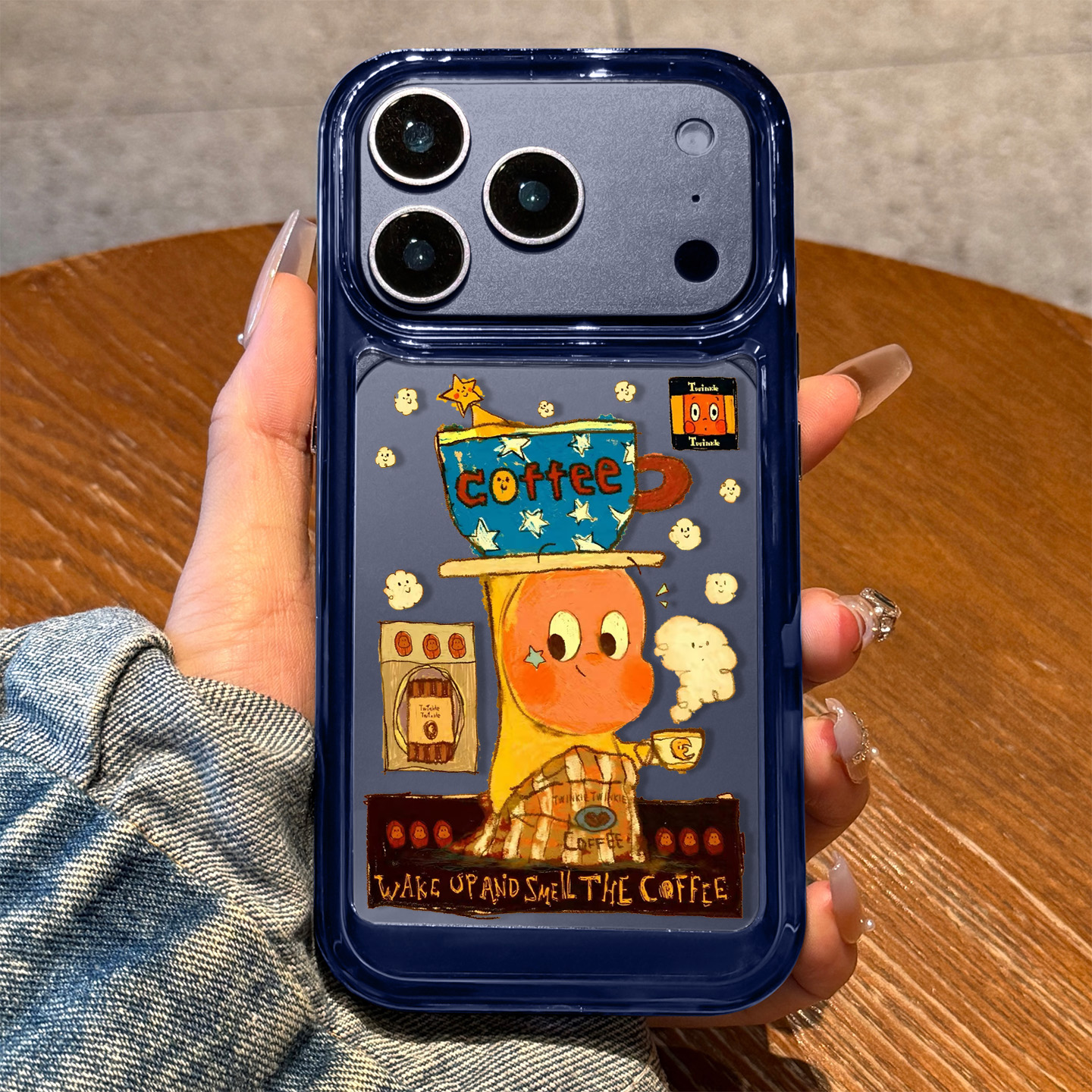 适用苹果17pro手机壳新款iphone17promax咖啡帽星星人17高级感air个性16卡通防摔pm15透明14硅胶13小众女款