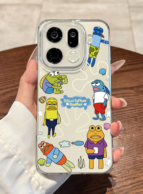 适用于oppofindx9pro手机壳findx8透明findx9硅胶findx8pro外壳全包比奇堡小丑鱼x9防摔x8高级感可爱创意男女