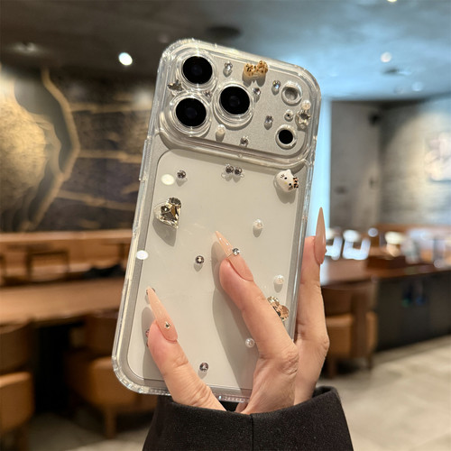 适用苹果17promax创意钻石kt猫