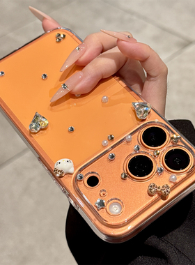 适用苹果17promax手机壳新款iPhone17立体钻石卡通kt猫17pro高级感hellokitty全包防摔17透明pm小众女款网红