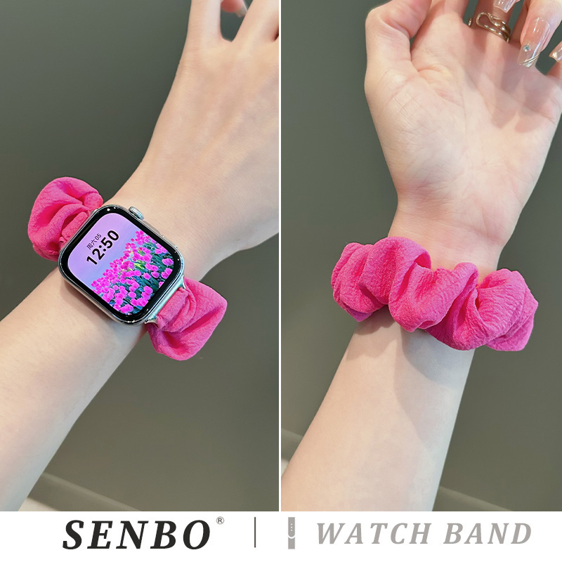 适用于华为fit4手表带女款新款fit3弹力发圈表带watch fit4pro智能手表fit3肥肠圈fit二三代波浪夏季运动腕带