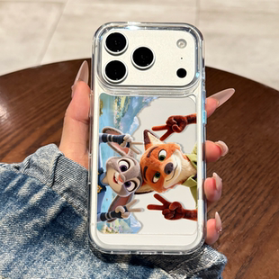 适用苹果17promax手机壳新款 超火 iPhone17pro疯狂动物城17朱迪尼克16高级感15硅胶14透明13防摔12小众11女款