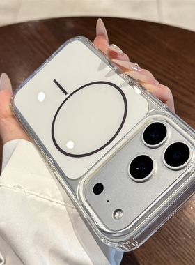 适用苹果17promax手机壳新款iPhone17白色磁吸17pro保护套air高级感16全包防摔16pro透明pm硅胶ip小众女款ins