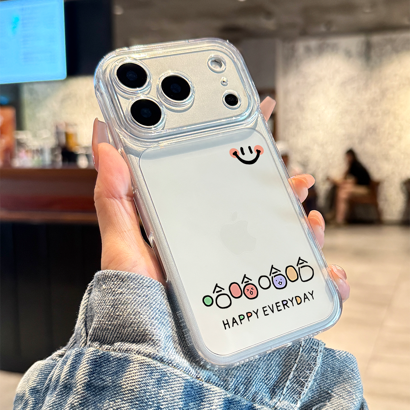 适用苹果17promax哈哈哈笑脸tpu