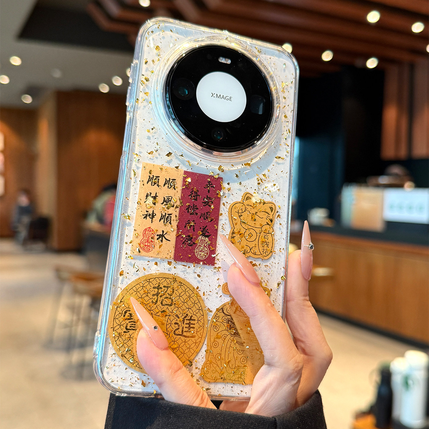 适用华为mate80手机壳新款mate80promax金箔新年顺风顺水财神mate60pro高级感mate70全包防摔mt透明+硅胶女款,3C数码配件,手机保护套/壳,淘宝优惠券,粉丝福利购,淘宝优惠卷