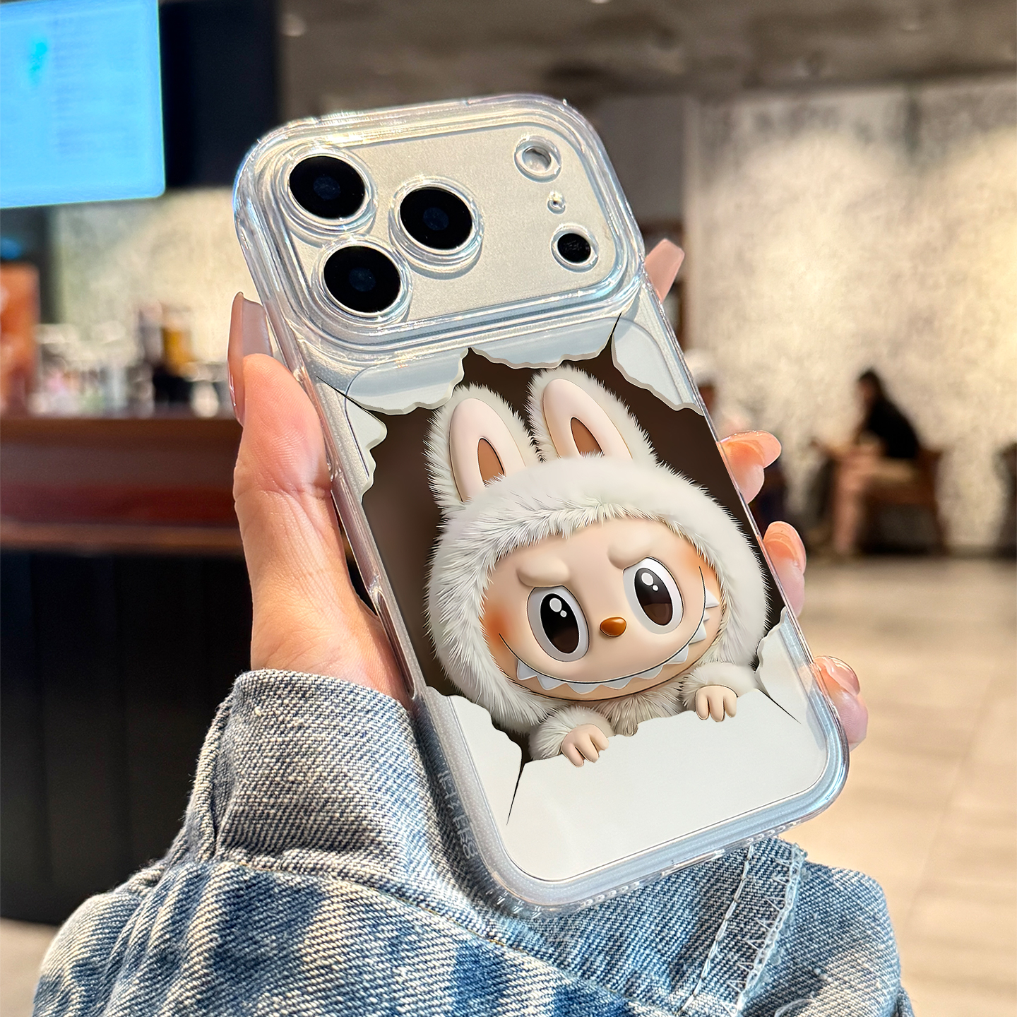 适用苹果17promax可爱拉布布