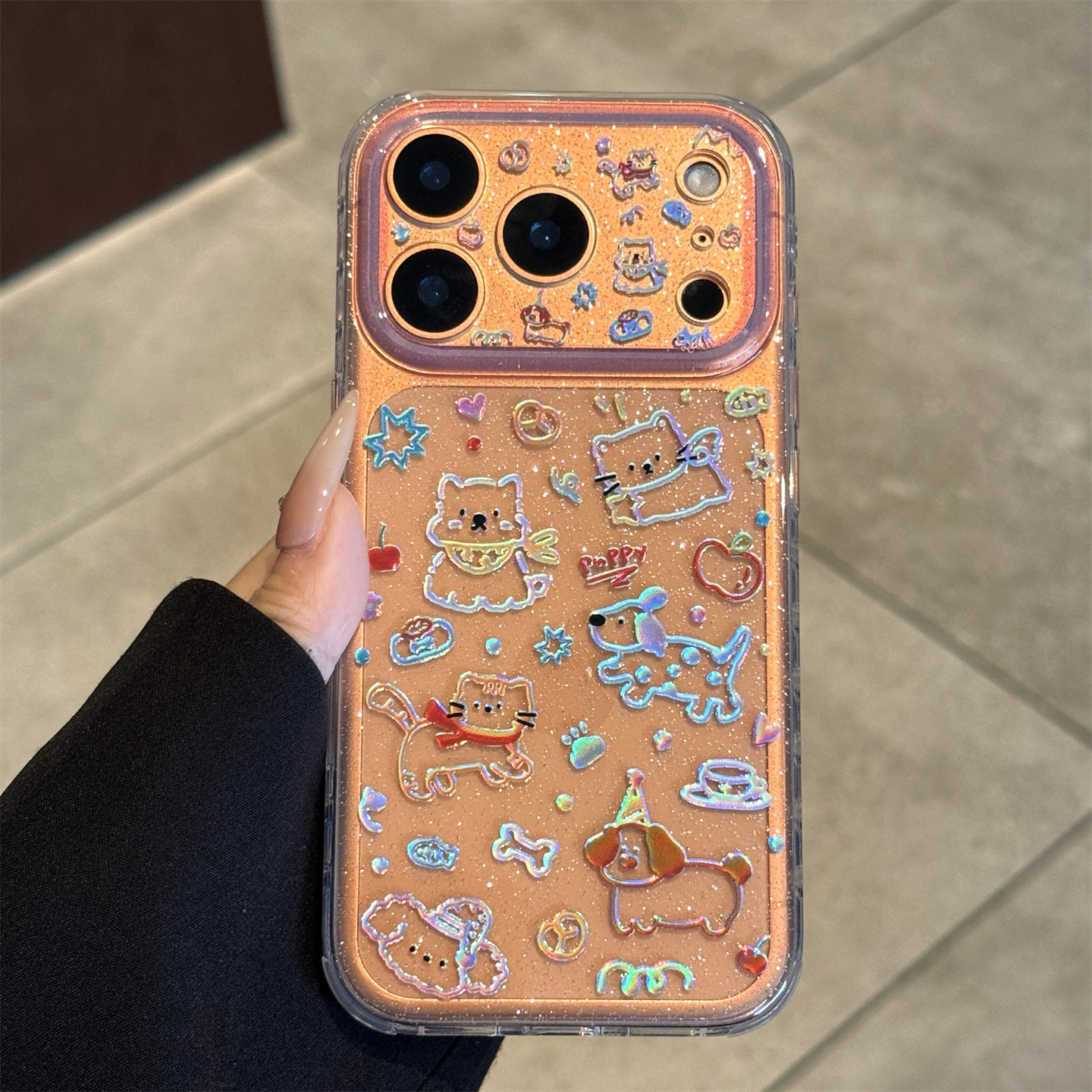 适用苹果17promax手机壳涂鸦小狗iPhone17新款17pro透明保护套16的全包镜头防摔15女款14超薄pm高级感por可爱,3C数码配件,手机保护套/壳,淘宝优惠券,粉丝福利购,淘宝优惠卷