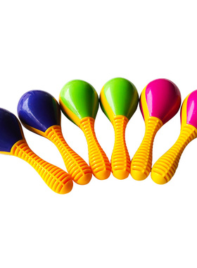 Orff world/奥尔夫天地 双色沙锤 塑料沙球一对 M27儿童音乐玩具