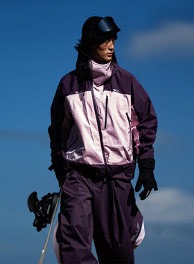 SILVERARC 滑雪服套装女款情侣单板美式宽松防水保暖滑雪衣裤男款