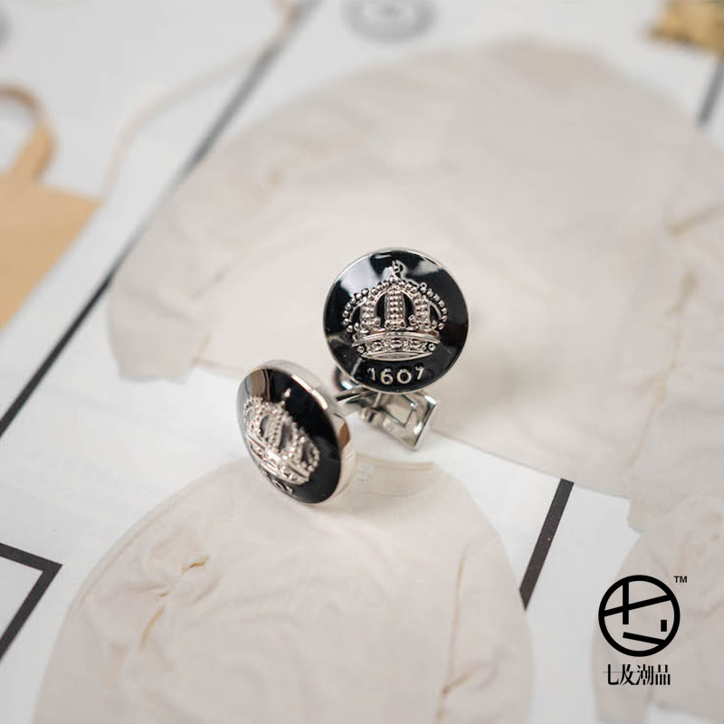 特价!七哥MrLu推荐skultuna袖扣北极星婚礼幸运7皇冠地图男友礼物