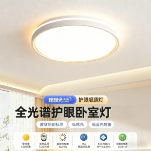 led已接入米家APP2025款 智能客厅灯具现代简约房间卧室遥控吸顶灯