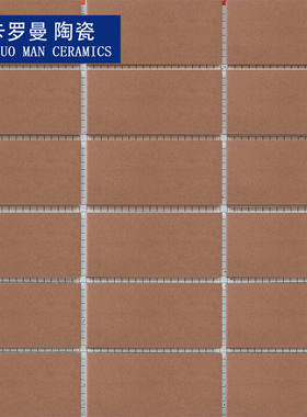 45×95mm外墙瓷砖棕红色平面磨砂简约通体砖阳台维修 9.5公分可选