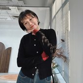 绞花圆领羊毛开衫 糖皮出品 节日氛围组 冬季 天衣无缝 一线成衣