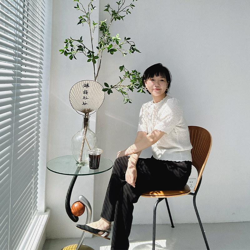 糖皮出品 一路繁花 高端二醋酸 夏季轻薄显瘦亲肤 黑色通勤拖地裤