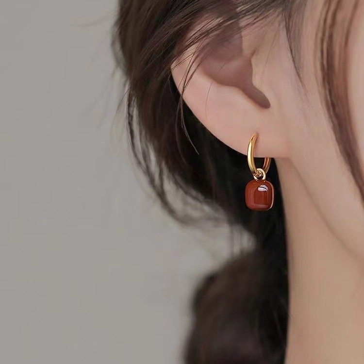 925银针方块耳圈女耳钉2026新款爆款耳环小众高级感耳饰,饰品/流行首饰/时尚饰品新,银饰耳饰,淘宝优惠券,粉丝福利购,淘宝优惠卷