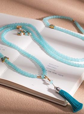 琉璃琉璃圆珠女新中式复古斜挎链