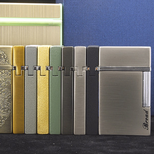 BD313经典 钢音脆音充气软火火机跨境 超薄朗声明火砂轮打火机