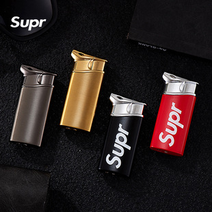 JW192斜火点烟斗点烟丝抽旱烟专用打火机跨境外贸金属充气打火机