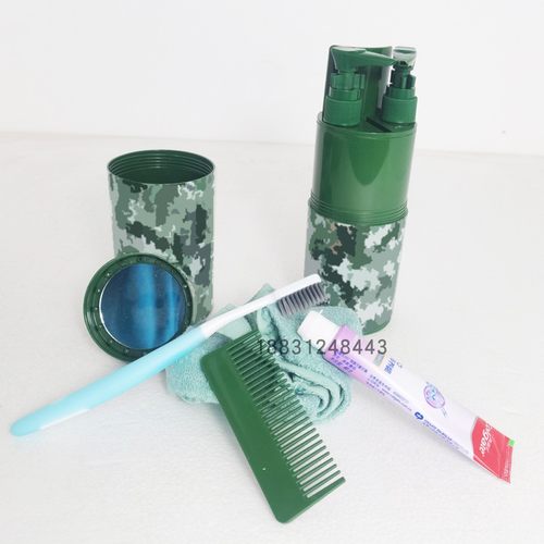 战斗洗漱杯套装迷彩洗漱筒漱口杯