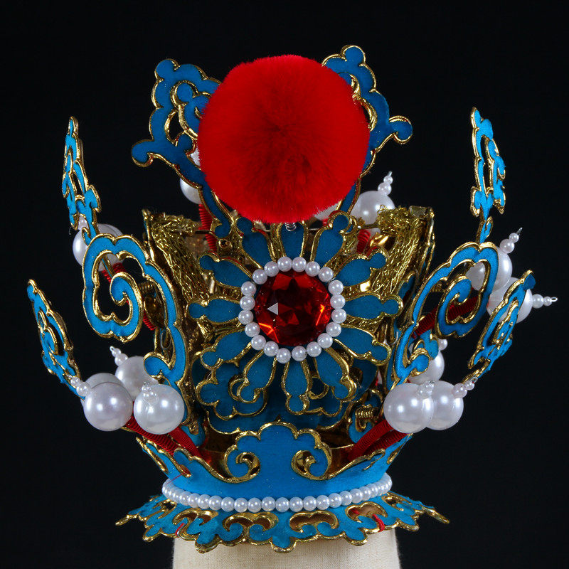 紫金冠帽子戏曲用品盔帽太子顶孙悟空大圣帽贾宝玉帽子太子冠