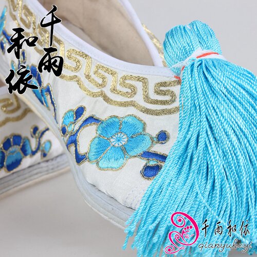 秀禾鞋古装戏曲绣花鞋千层底彩鞋