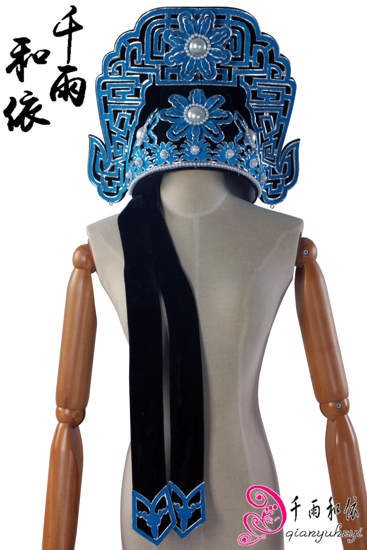 小生巾戏曲用品点绸越剧戏帽梁山伯祝英台小生帽子