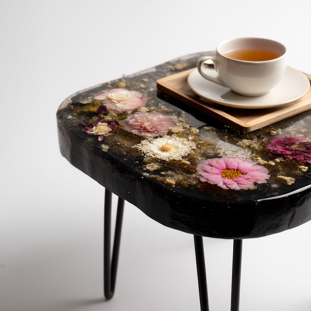 环氧树脂河流桌茶几创意个性小户型客厅家用简约现代轻奢桌子9601