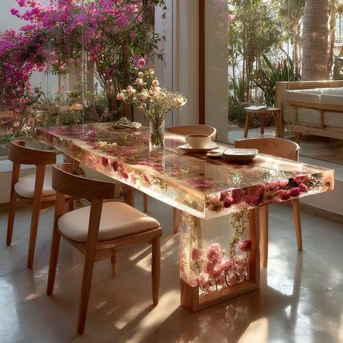 环氧树脂河流桌茶几创意个性小户型客厅家用简约现代轻奢桌子9400