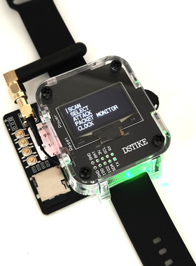 Deauther Watch Z | ESP8266+ATmega32u4 WiFi+BadUSB黑客手表
