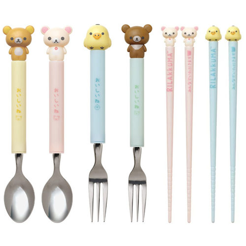 san-x轻松熊筷子/勺子/叉子餐具