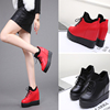 Inside heighten women's shoes 10cm Extra high heels 12 centimeter Show thin Little Red Shoes With slope Bootie Riding boots Cotton-padded shoes