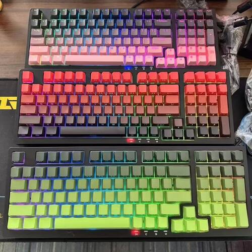 全新GPTX甲品GK98光轴机械键盘98键网吧同款混光跑马灯游戏防水