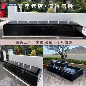 景观流水钵庭院喷泉循环水景不锈钢涌泉摆件造景可定制