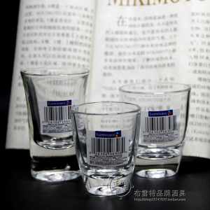 弓箭乐美雅 烈酒金杯白酒杯一口吞杯劝酒杯酒吧用杯子弹杯厚底杯