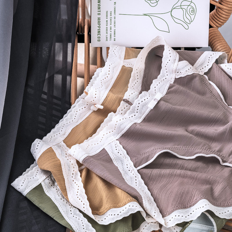 高开叉高支莫代尔中腰蕾丝边性感海洋之心消臭抗菌抑菌女三角内裤,女士内衣/男士内衣/家居服,女三角裤,淘宝优惠券,粉丝福利购,淘宝优惠卷