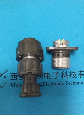 圆形连接器2CX14LZK4G1J1插头2CX14B4M1J1插座接插件新品