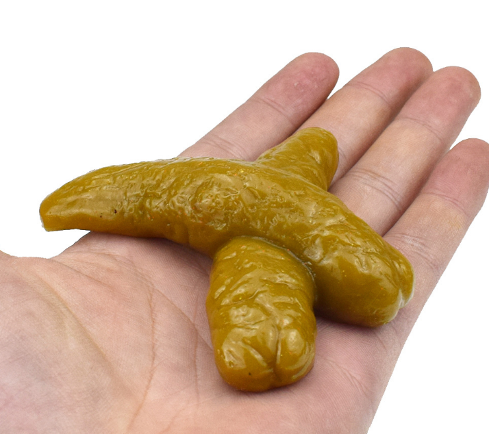 搞怪礼物吓人恶心整人黏糊糊的仿真黄色x型沙雕 创意个性狗屎玩具