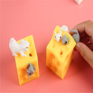 恶搞奶酪解压减压发泄玩具大号可爱的超萌捏捏乐神器儿童礼物奖品