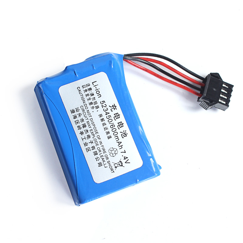 7.4v 523450 600mAh 充电电池E561儿童挖掘机玩具电挖土勾机配件 玩具/童车/益智/积木/模型 遥控车升级件/零配件 原图主图