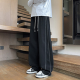 2025秋冬款卫裤男士直筒阔腿裤休闲拼接运动裤弯刀裤1001GF18P68,男装休闲裤,星座1001, 2025秋冬款卫裤男士直筒阔腿裤休闲拼接运动裤弯刀裤1001GF18P68,男装休闲裤,星座1001,